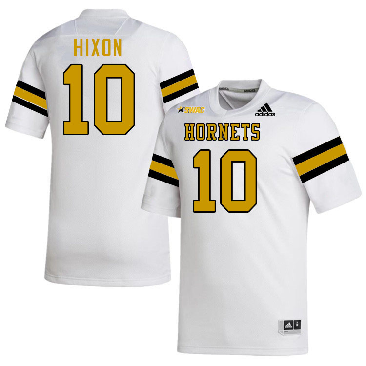 Alabama State Hornets #10 Zach Hixon College Football Jerseys Stitched-White
